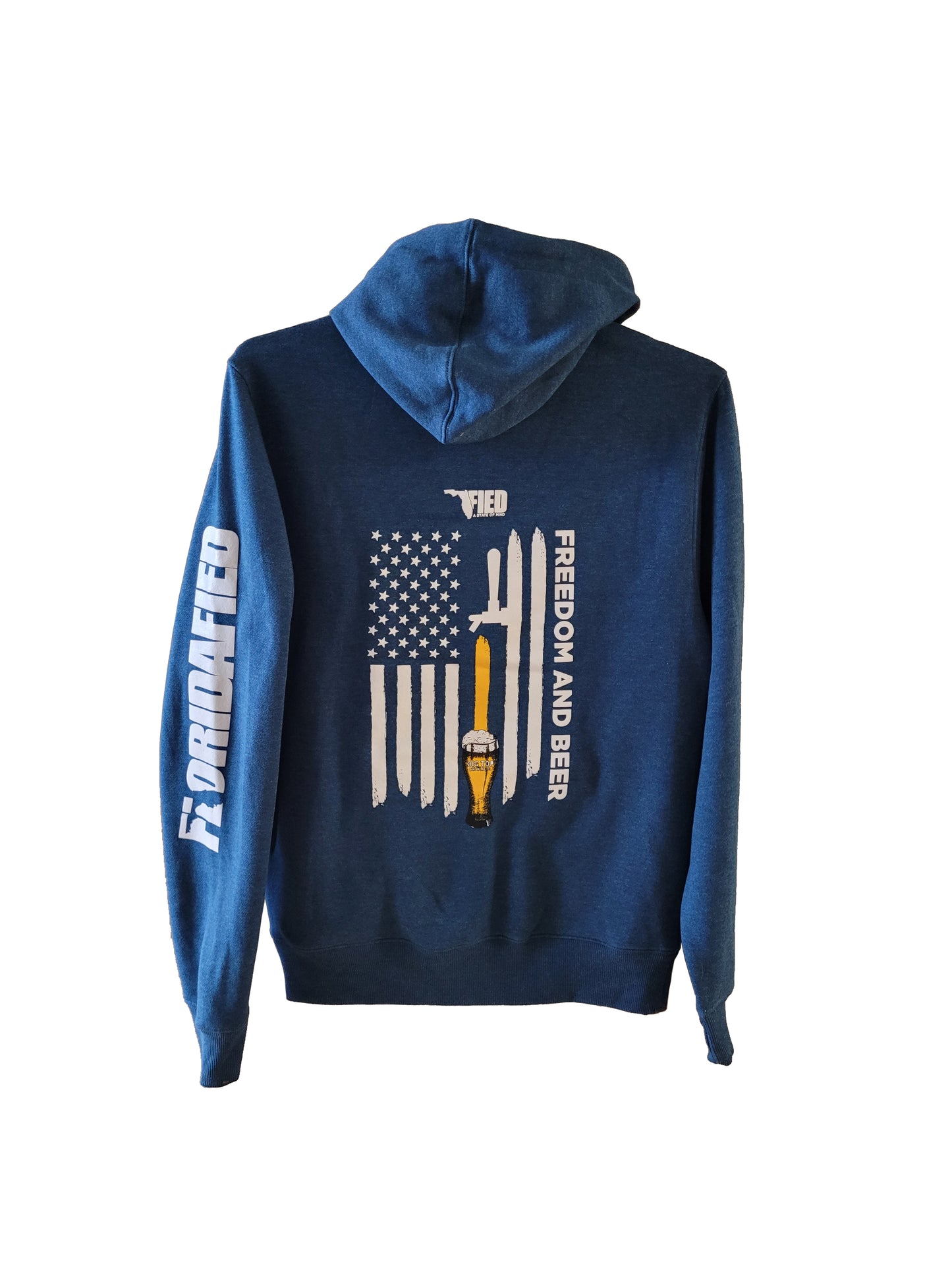 Freedom & Beer Zip-Up Hoodie