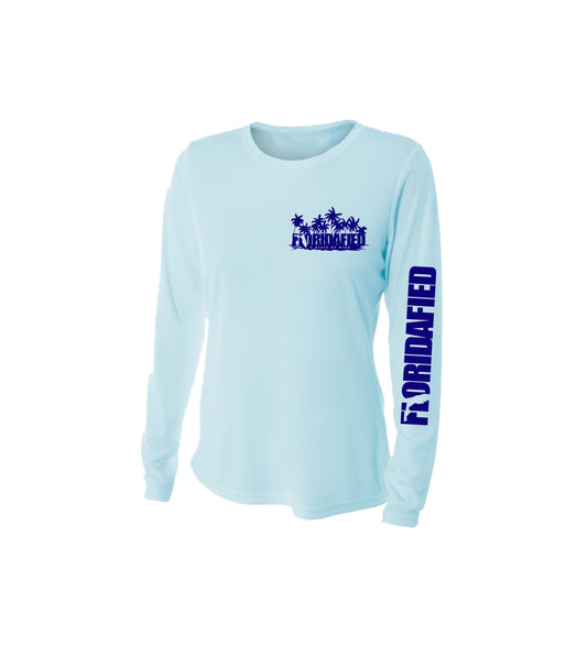 Women's Floridafied Beach Silhouette Light Blue