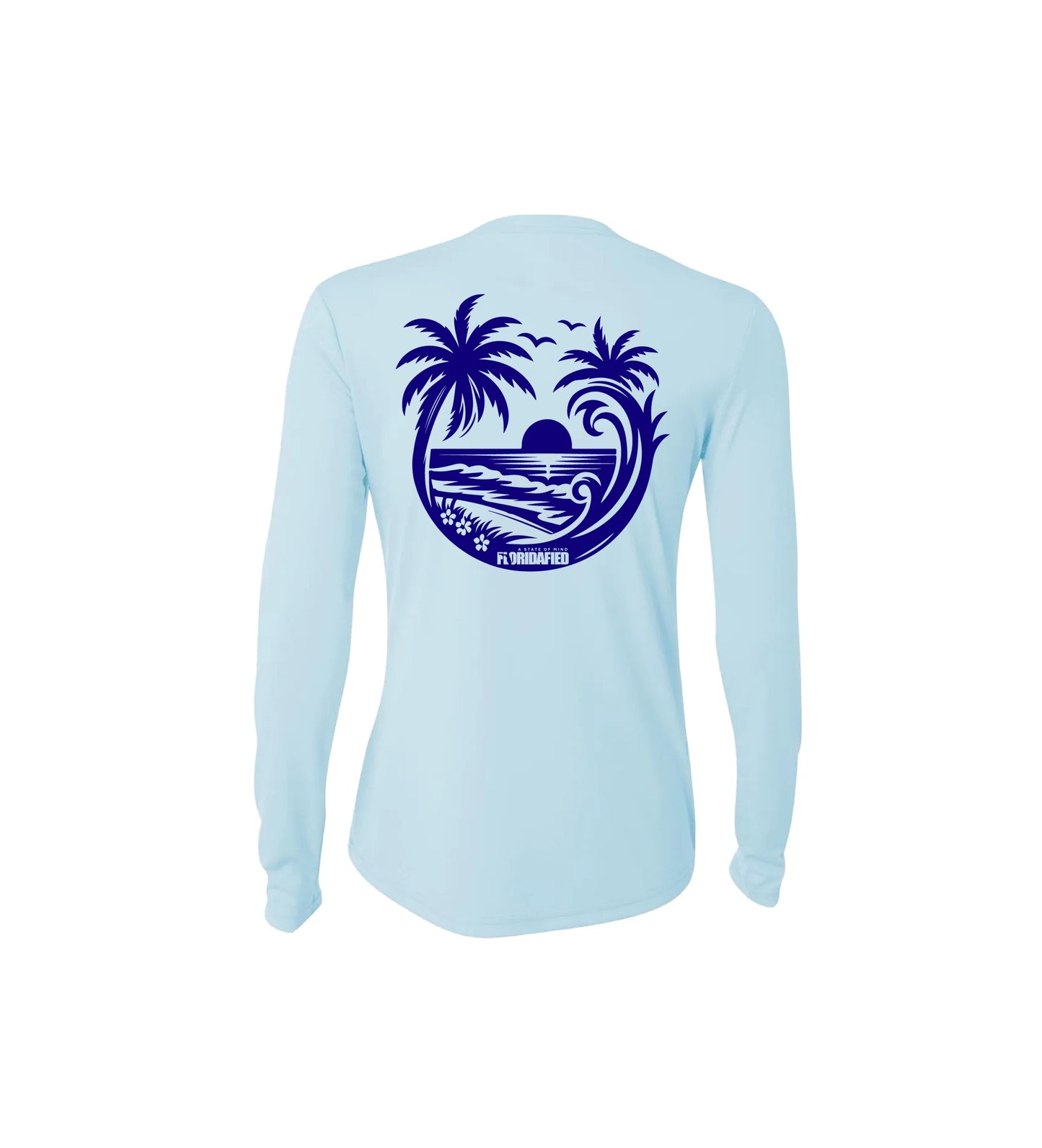 Women's Floridafied Beach Silhouette Light Blue